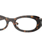 Vogue VO5596 Oval Eyeglasses  W656-Dark Havana 53-140-20 - Color Map Brown
