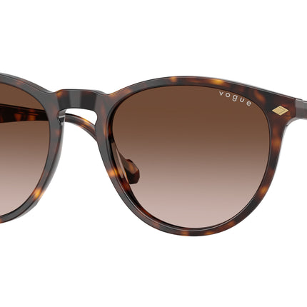 Vogue VO5599S Phantos Sunglasses  W65613-Dark Havana 53-145-19 - Color Map Brown
