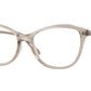 Vogue VO5602F Irregular Eyeglasses  2990-Transparent Caramel 54-140-16 - Color Map Brown