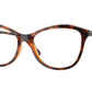 Vogue VO5602F Irregular Eyeglasses  W656-Dark Havana 54-140-16 - Color Map Brown