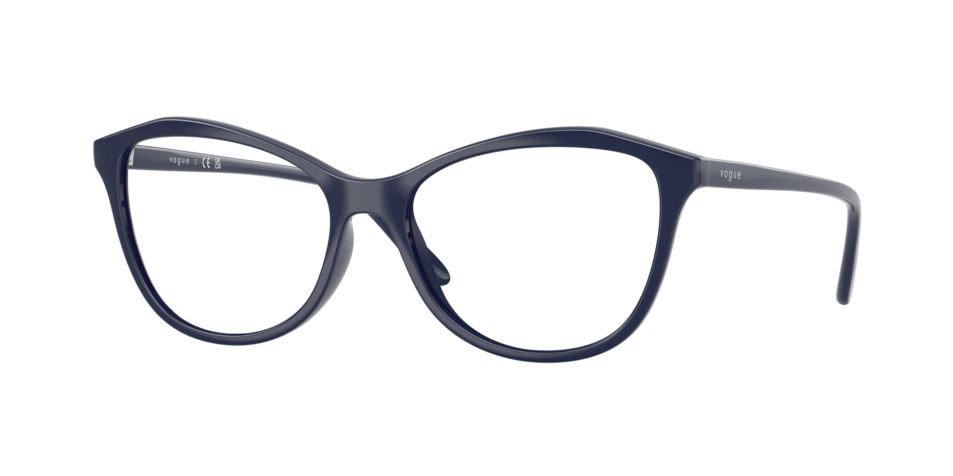Vogue VO5602 Irregular Eyeglasses  3240-Full Blue 52-140-16 - Color Map Blue