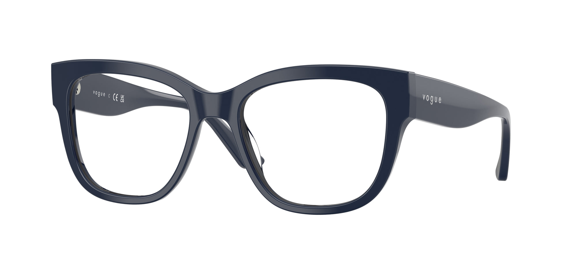 Vogue VO5605 Square Eyeglasses  3240-Full Blue 53-140-17 - Color Map Blue
