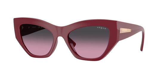 Vogue VO5607S Irregular Sunglasses  287590-Full Cherry 53-140-18 - Color Map Red