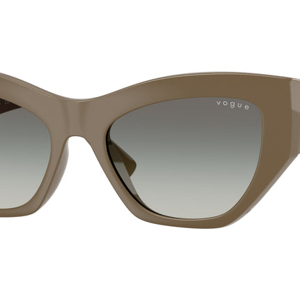 Vogue VO5607S Irregular Sunglasses  317511-Full Brown 53-140-18 - Color Map Brown