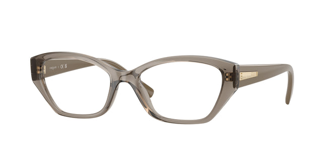 Vogue VO5608 Cat Eye Eyeglasses  3156-Transparent Brown 53-140-17 - Color Map Brown
