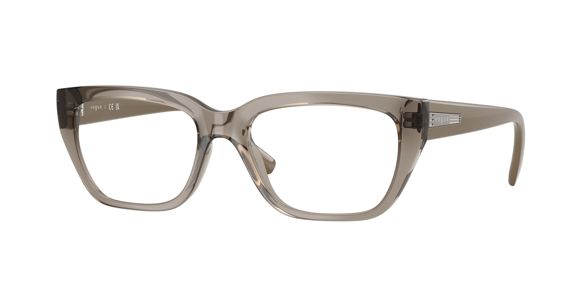 Vogue VO5609 Pillow Eyeglasses  3156-Transparent Brown 53-140-17 - Color Map Brown
