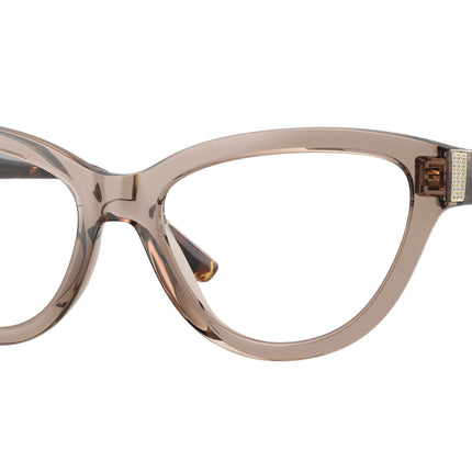 Vogue VO5610B Cat Eye Eyeglasses  2940-Transparent Brown 54-140-17 - Color Map Brown
