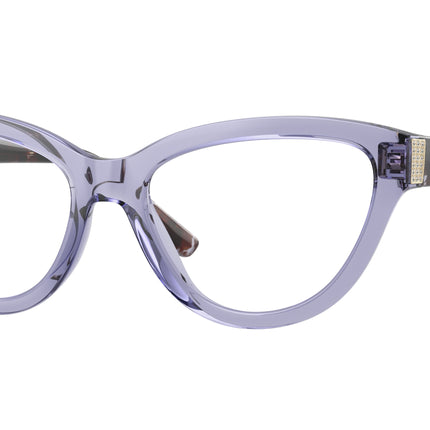 Vogue VO5610B Cat Eye Eyeglasses  3177-Transparent Purple 54-140-17 - Color Map Violet