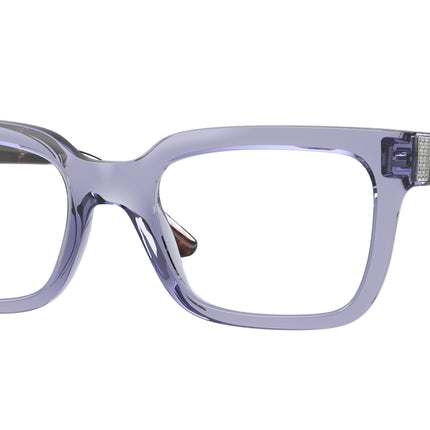 Vogue VO5611B Pillow Eyeglasses  3177-Transparent Purple 52-140-20 - Color Map Violet