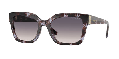 Vogue VO5613SB Square Sunglasses  317836-Purple Havana 54-140-20 - Color Map Violet