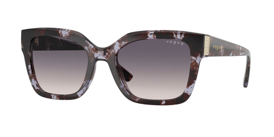 Vogue VO5613SB Square Sunglasses  317836-Purple Havana 54-140-20 - Color Map Violet
