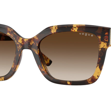Vogue VO5613SB Square Sunglasses  317913-Honey Havana 54-140-20 - Color Map Tortoise