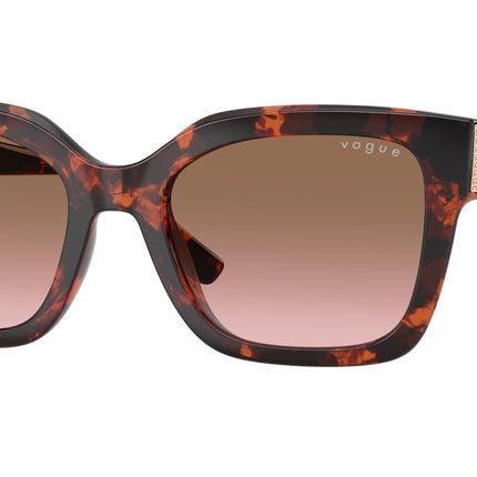 Vogue VO5613SB Square Sunglasses  318014-Red Havana 54-140-20 - Color Map Tortoise
