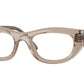 Vogue VO5615 Cat Eye Eyeglasses  3181-Transparent Light Brown 51-140-21 - Color Map Brown