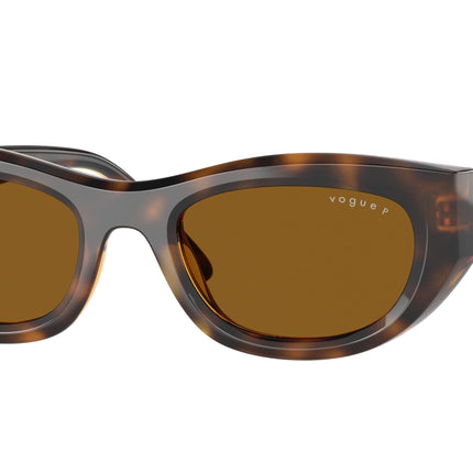 Vogue VO5616S Cat Eye Sunglasses  271883-Total Dark Havana 51-140-21 - Color Map Brown