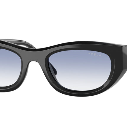 Vogue VO5616S Cat Eye Sunglasses  W44/19-Black 51-140-21 - Color Map Black