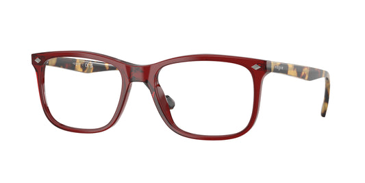 Vogue VO5617 Pillow Eyeglasses  2924-Transparent Bordeaux 55-145-18 - Color Map Red