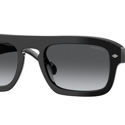 Vogue VO5620S Irregular Sunglasses  W44/T3-Black 53-145-21 - Color Map Black