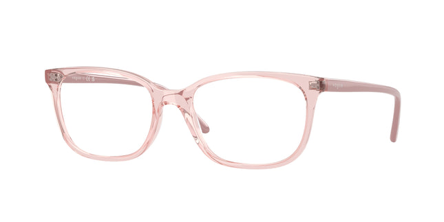 Vogue VO5621F Pillow Eyeglasses  2942-Transparent Pink 53-140-17 - Color Map Pink