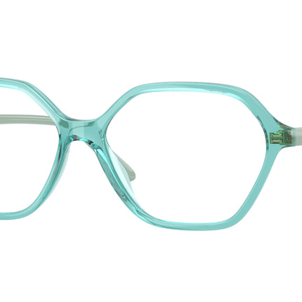 Vogue VO5622 Irregular Eyeglasses  3192-Transparent Torquoise 55-140-14 - Color Map Blue