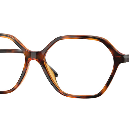 Vogue VO5622 Irregular Eyeglasses  W656-Dark Havana 55-140-14 - Color Map Brown