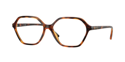 Vogue VO5622 Irregular Eyeglasses  W656-Dark Havana 55-140-14 - Color Map Brown