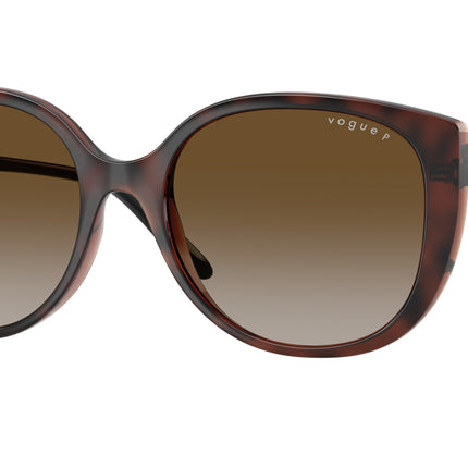 Vogue VO5623S Butterfly Sunglasses  2386T5-Top Dark Havana/Light Brown 55-140-18 - Color Map Brown