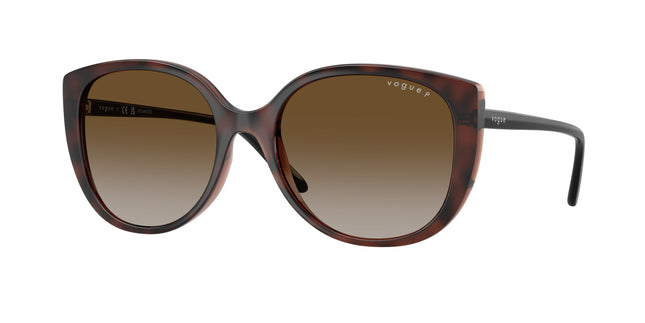 Vogue VO5623S Butterfly Sunglasses  2386T5-Top Dark Havana/Light Brown 55-140-18 - Color Map Brown