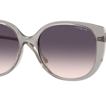 Vogue VO5623S Butterfly Sunglasses  272636-Transparent Grey 55-140-18 - Color Map Grey