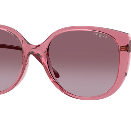 Vogue VO5623S Butterfly Sunglasses  30658H-Transparent Purple 55-140-18 - Color Map Violet