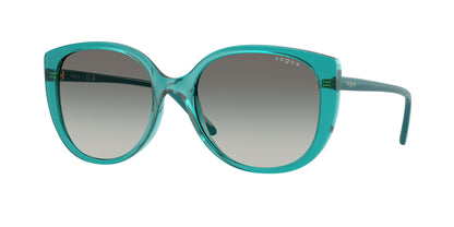 Vogue VO5623S Butterfly Sunglasses  319111-Transparent Petroleum 55-140-18 - Color Map Green