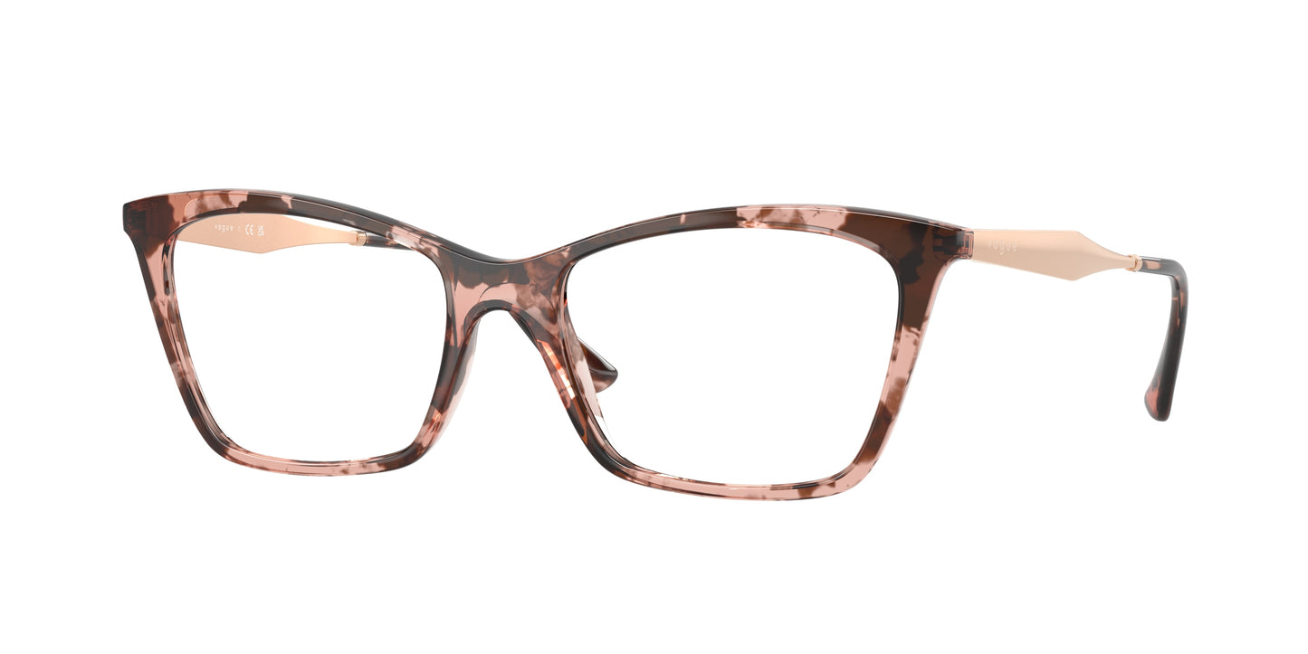 Vogue VO5624 Butterfly Eyeglasses  3199-Rose Havana 53-140-17 - Color Map Pink