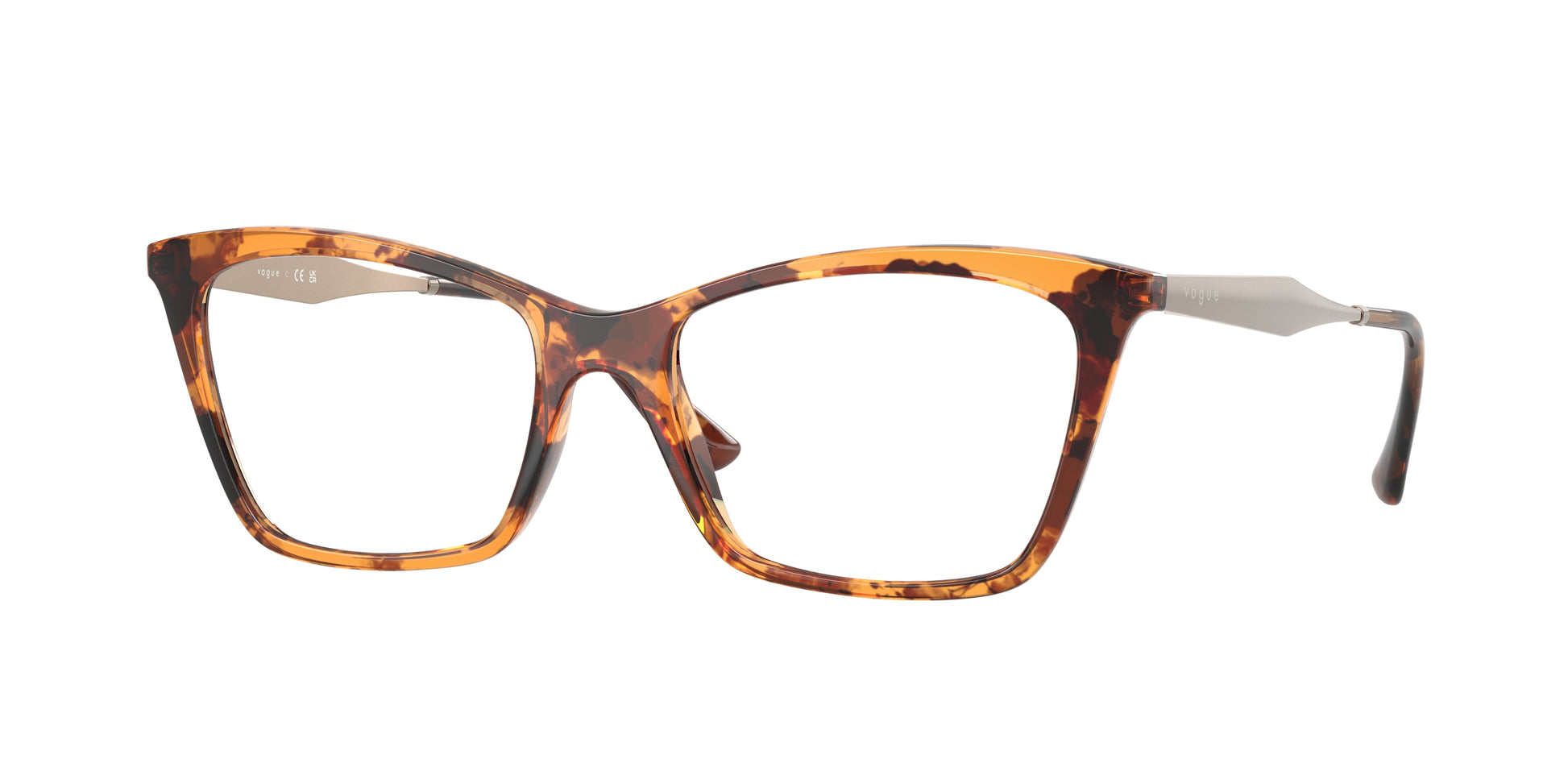 Vogue VO5624 Butterfly Eyeglasses  3200-Yellow Havana 53-140-17 - Color Map Tortoise