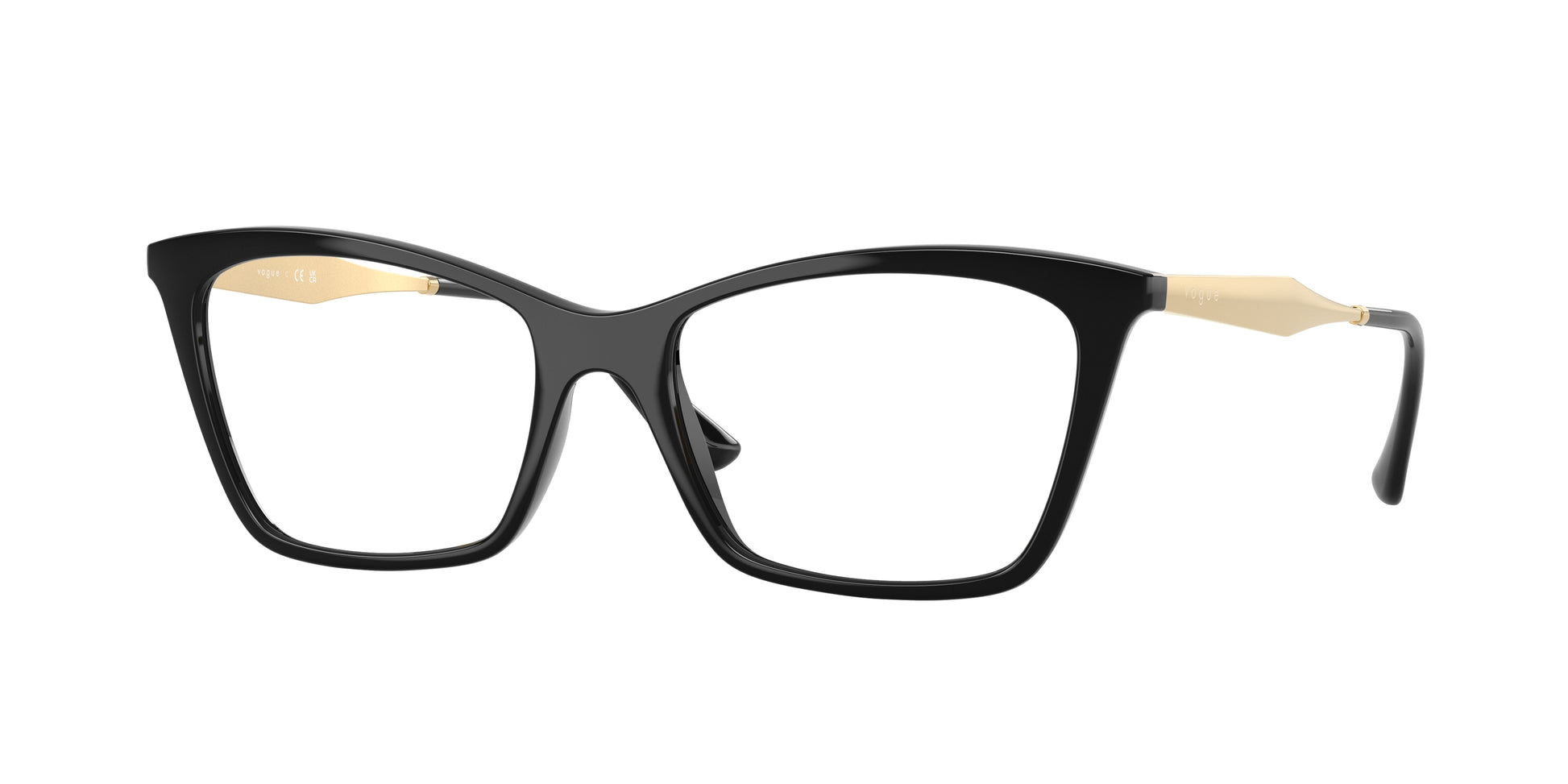 Vogue VO5624 Butterfly Eyeglasses  W44-Black 53-140-17 - Color Map Black