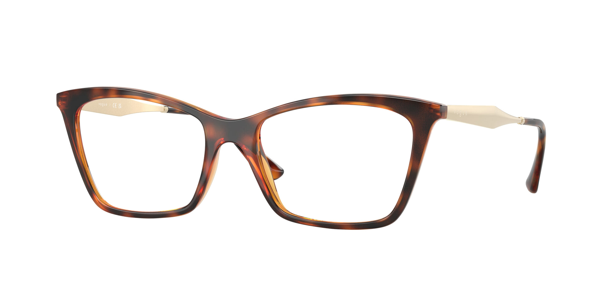 Vogue VO5624 Butterfly Eyeglasses  W656-Dark Havana 53-140-17 - Color Map Brown
