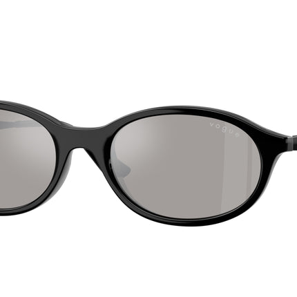 Vogue VO5625S Oval Sunglasses  W44/6G-Black 52-135-18 - Color Map Black