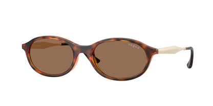 Vogue VO5625S Oval Sunglasses  W65673-Dark Havana 52-135-18 - Color Map Brown
