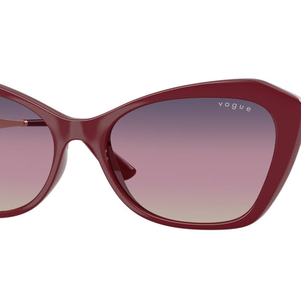 Vogue VO5626S Irregular Sunglasses  2875U6-Full Cherry 56-135-17 - Color Map Red