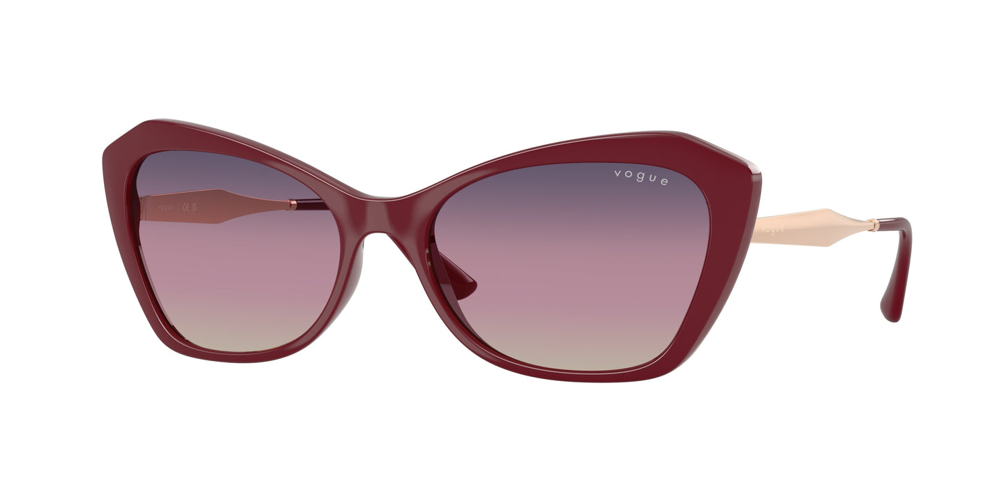 Vogue VO5626S Irregular Sunglasses  2875U6-Full Cherry 56-135-17 - Color Map Red