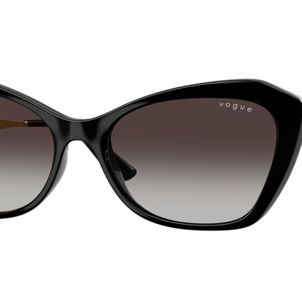 Vogue VO5626S Irregular Sunglasses  W44/8G-Black 56-135-17 - Color Map Black