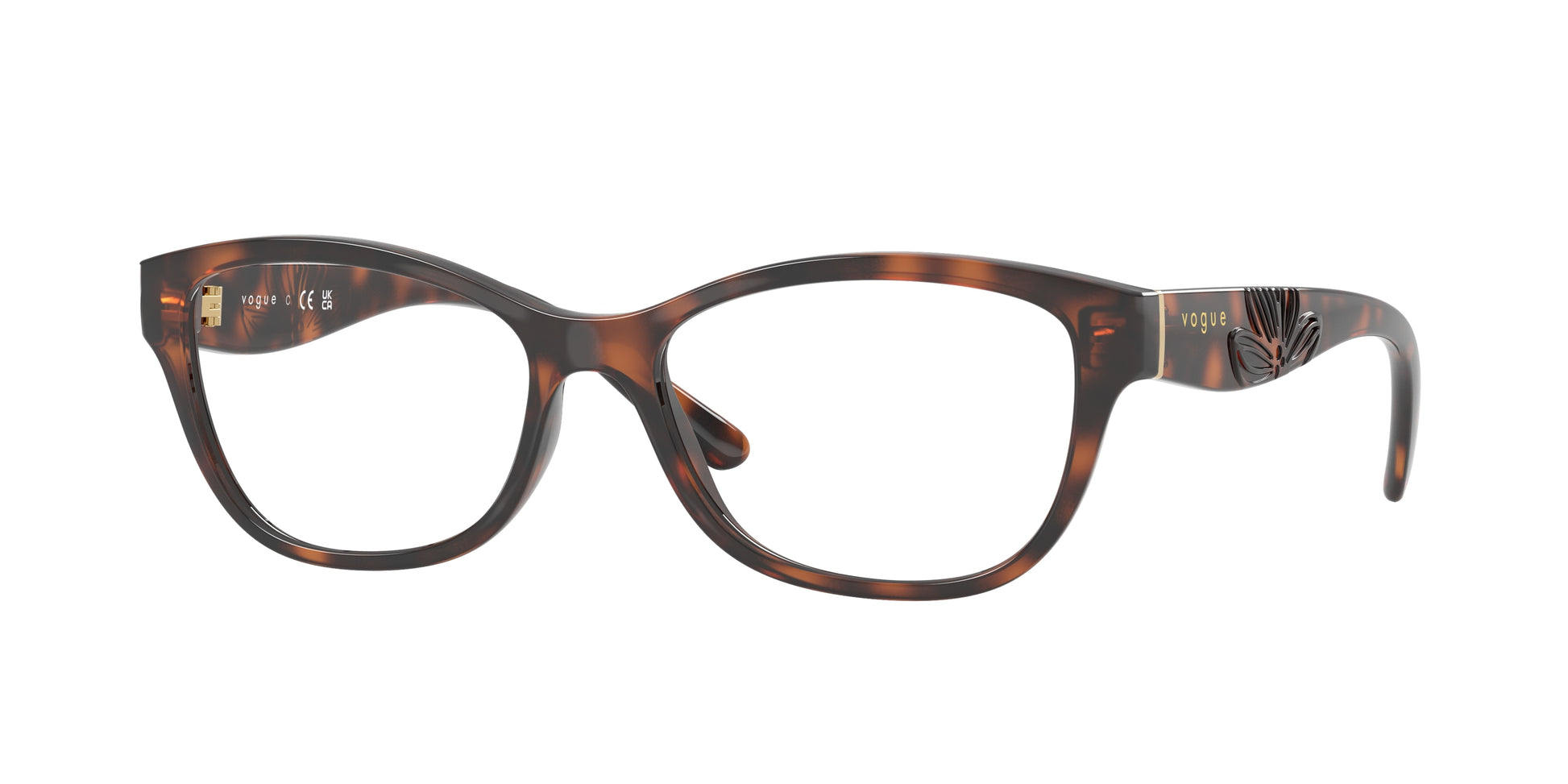 Vogue VO5627 Butterfly Eyeglasses  2718-Total Dark Havana 54-140-16 - Color Map Brown