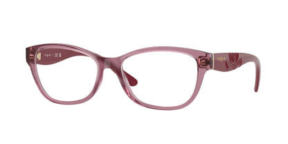 Vogue VO5627 Butterfly Eyeglasses  3024-Transparent Dark Pink 54-140-16 - Color Map Pink
