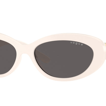 Vogue VO5630S Oval Sunglasses  312487-Full Ivory 55-140-16 - Color Map White