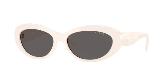 Vogue VO5630S Oval Sunglasses  312487-Full Ivory 55-140-16 - Color Map White