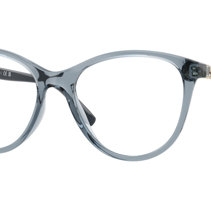 Vogue VO5631B Phantos Eyeglasses  2966-Transparent Light Blue 53-140-17 - Color Map Blue