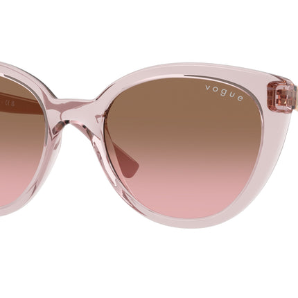 Vogue VO5634SB Cat Eye Sunglasses  282814-Transparent Pink 53-140-19 - Color Map Pink