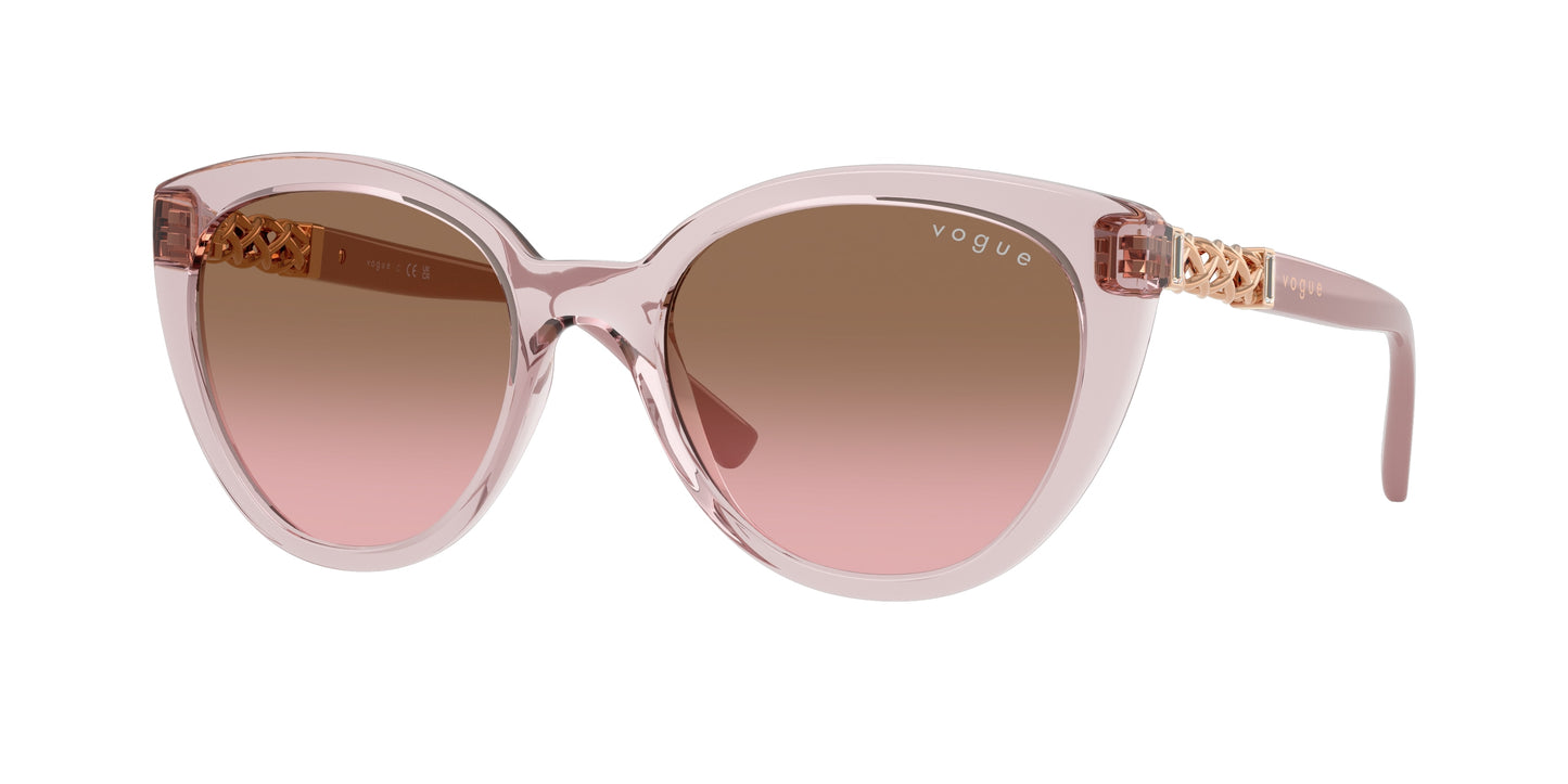 Vogue VO5634SB Cat Eye Sunglasses  282814-Transparent Pink 53-140-19 - Color Map Pink