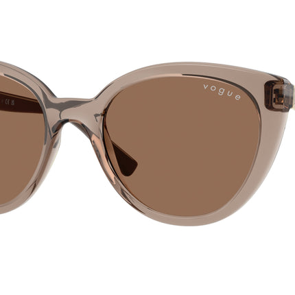 Vogue VO5634SB Cat Eye Sunglasses  294073-Transparent Brown 53-140-19 - Color Map Brown
