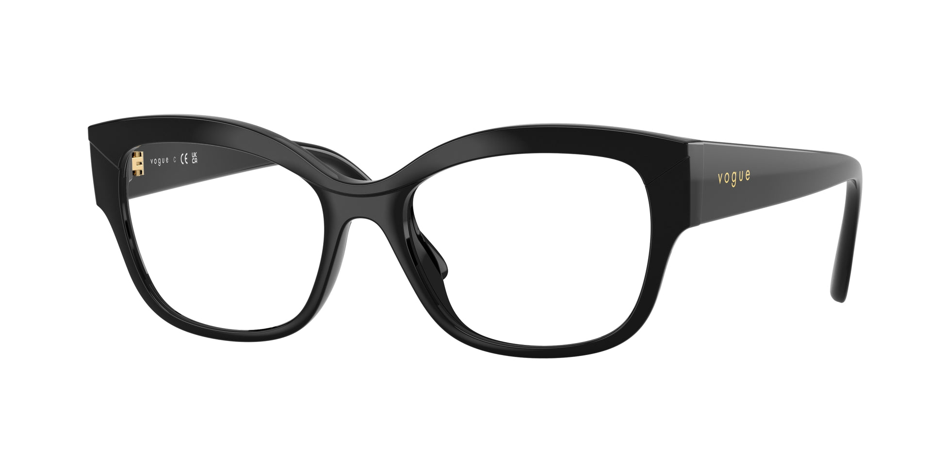 Vogue VO5635U Pillow Eyeglasses  W44-Black 53-140-17 - Color Map Black