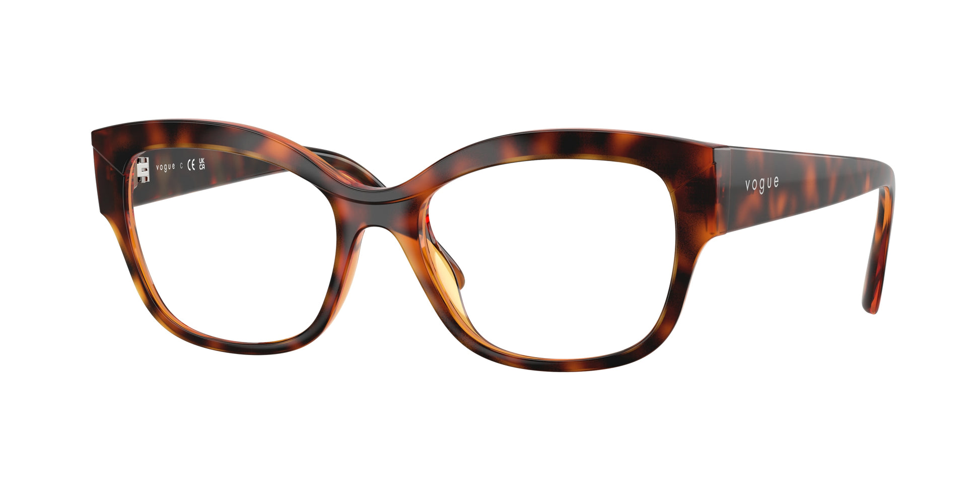 Vogue VO5635U Pillow Eyeglasses  W656-Dark Havana 53-140-17 - Color Map Brown
